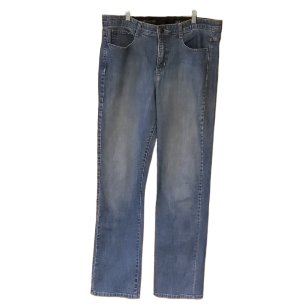 Lee Womans Sinfully Soft Blue Denim‎ Jeans Size 14 Long